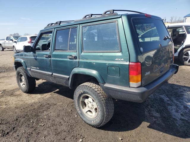 1J4FF58S4YL183533 - 2000 JEEP CHEROKEE CLASSIC GREEN photo 2