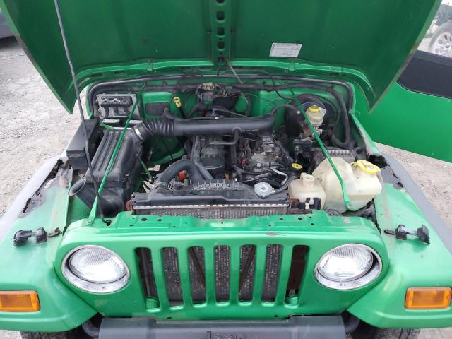 1J4FA39S24P733722 - 2004 JEEP WRANGLER X GREEN photo 11