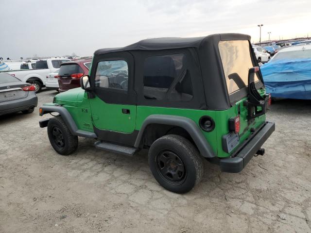 1J4FA39S24P733722 - 2004 JEEP WRANGLER X GREEN photo 2