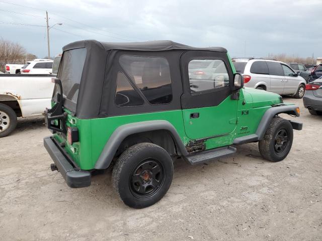 1J4FA39S24P733722 - 2004 JEEP WRANGLER X GREEN photo 3