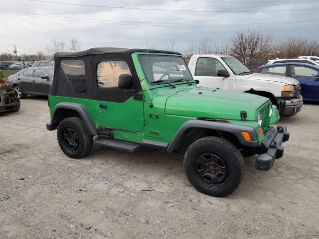 1J4FA39S24P733722 - 2004 JEEP WRANGLER X GREEN photo 4