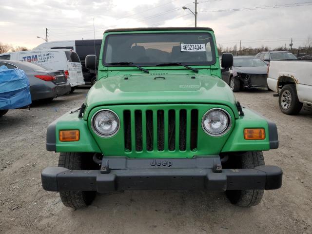 1J4FA39S24P733722 - 2004 JEEP WRANGLER X GREEN photo 5