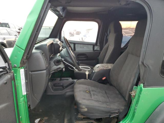 1J4FA39S24P733722 - 2004 JEEP WRANGLER X GREEN photo 7