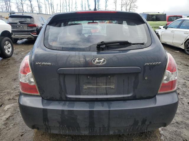 KMHCM3AC9AU162601 - 2010 HYUNDAI ACCENT BLUE GRAY photo 6