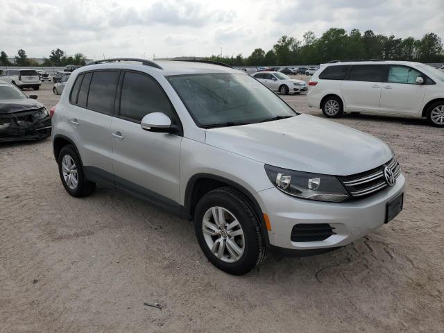 WVGAV7AX8HK001015 - 2017 VOLKSWAGEN TIGUAN S SILVER photo 4