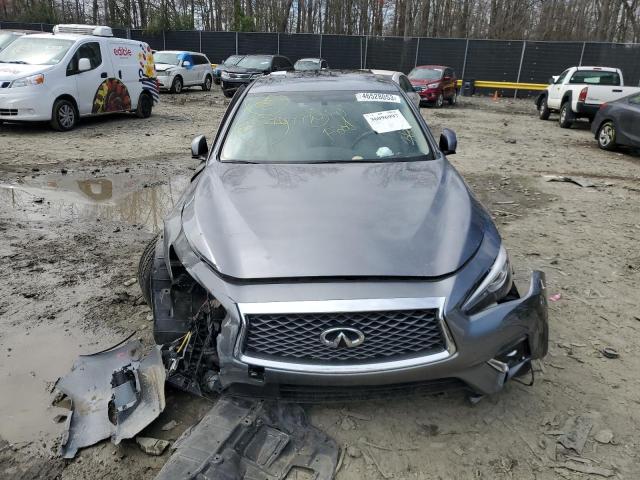 JN1EV7ARXKM555257 - 2019 INFINITI Q50 LUXE GRAY photo 5