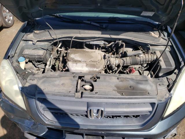 2HKYF18563H528513 - 2003 HONDA PILOT EXL GRAY photo 12