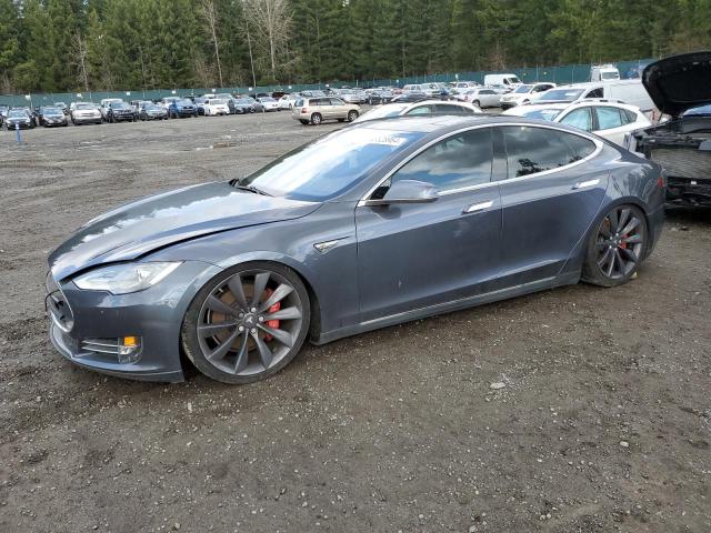 5YJSA1H26EFP64655 - 2014 TESLA MODEL S GRAY photo 1