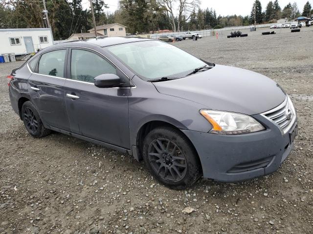 3N1AB7AP9EY250128 - 2014 NISSAN SENTRA S GRAY photo 4