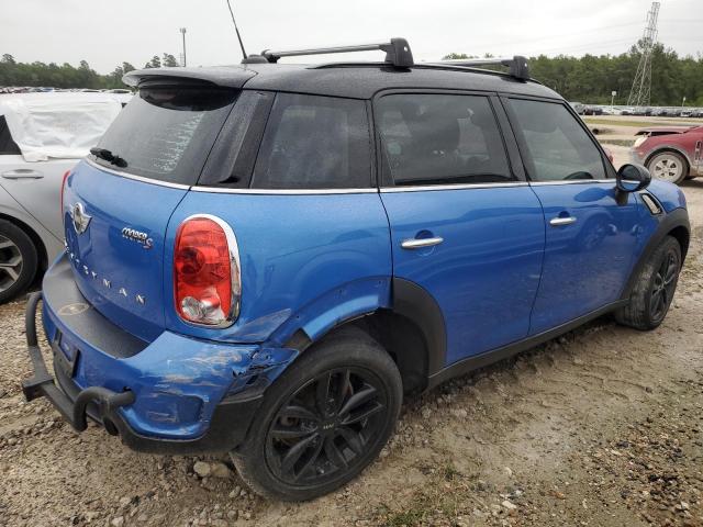 WMWZC3C55EWT00125 - 2014 MINI COOPER S COUNTRYMAN BLUE photo 3