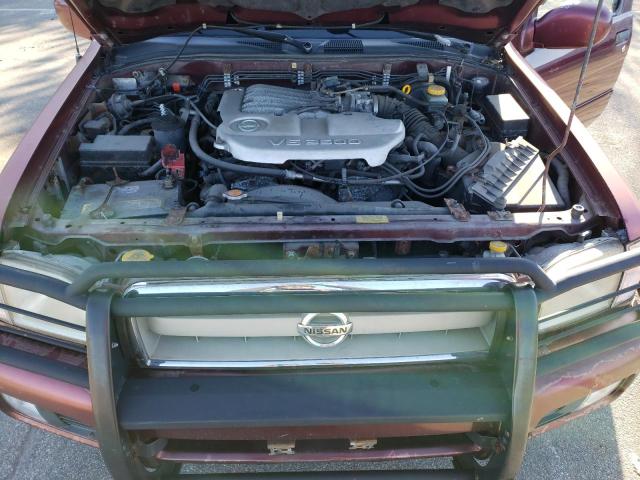 JN8DR09Y42W740056 - 2002 NISSAN PATHFINDER LE 勃艮第红 照片 11