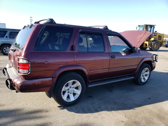 JN8DR09Y42W740056 - 2002 NISSAN PATHFINDER LE 勃艮第红 照片 3