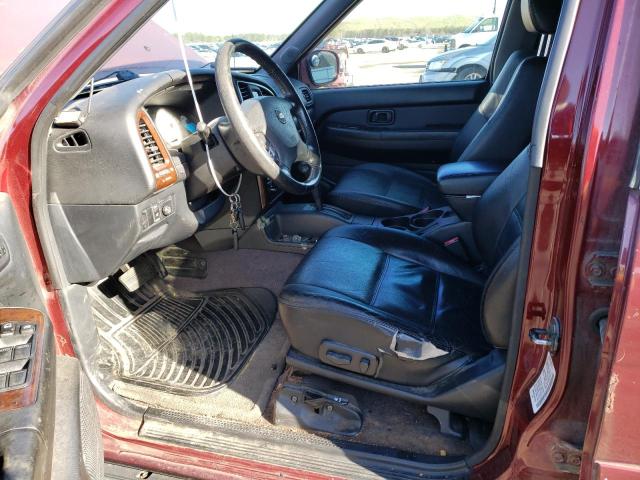 JN8DR09Y42W740056 - 2002 NISSAN PATHFINDER LE 勃艮第红 照片 7