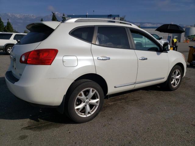 JN8AS5MT6BW178161 - 2011 NISSAN ROGUE S WHITE photo 3