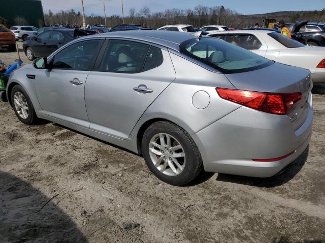 KNAGM4A75D5441389 - 2013 KIA OPTIMA LX SILVER photo 2