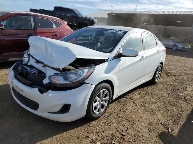 KMHCT4AEXEU705549 - 2014 HYUNDAI ACCENT GLS WHITE photo 1