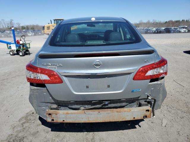 3N1AB7AP4DL754307 - 2013 NISSAN SENTRA S SILVER photo 6