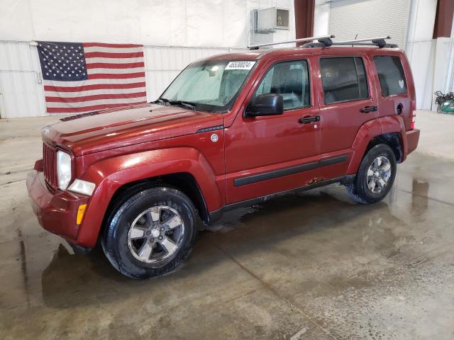 1J8GN28K98W107695 - 2008 JEEP LIBERTY SPORT BURGUNDY photo 1