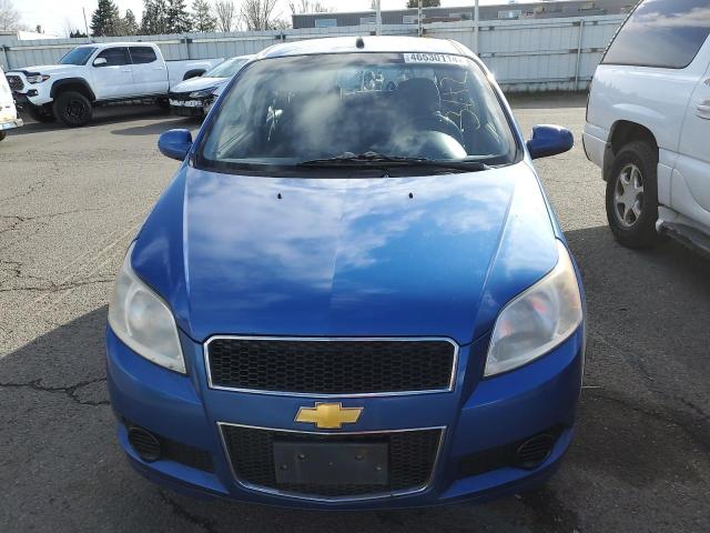KL1TD66E79B625429 - 2009 CHEVROLET AVEO LS Niebieski zdjęcie 5