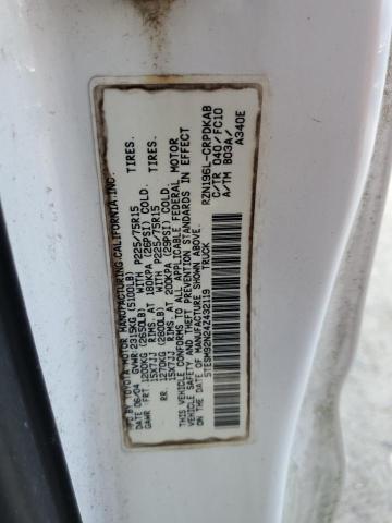 5TESM92N24Z432119 - 2004 TOYOTA TACOMA XTRACAB PRERUNNER 白色 照片 12