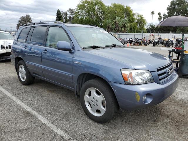 JTEEP21A150094994 - 2005 TOYOTA HIGHLANDER LIMITED BLUE photo 4