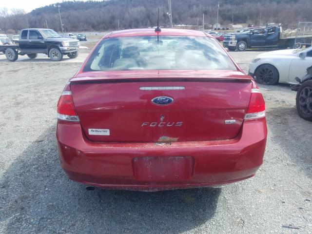 1FAHP36N29W132132 - 2009 FORD FOCUS SES RED photo 6