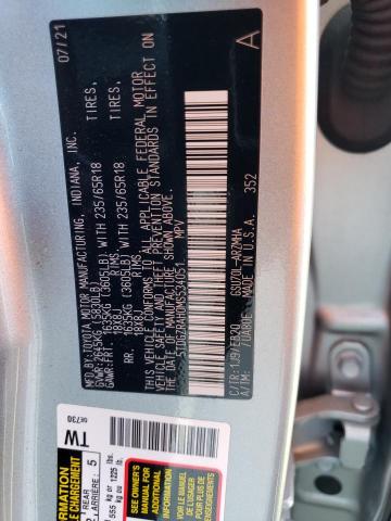 5TDGZRAH0MS534051 - 2021 TOYOTA HIGHLANDER XLE SILVER photo 13