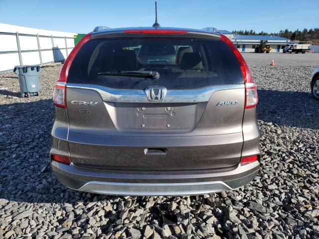 5J6RM4H79GL010078 - 2016 HONDA CR-V EXL GRAY photo 6