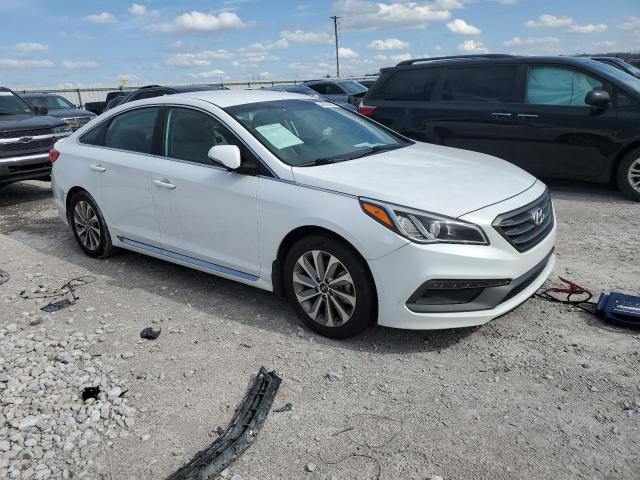 5NPE34AF8FH139196 - 2015 HYUNDAI SONATA SPORT WHITE photo 4