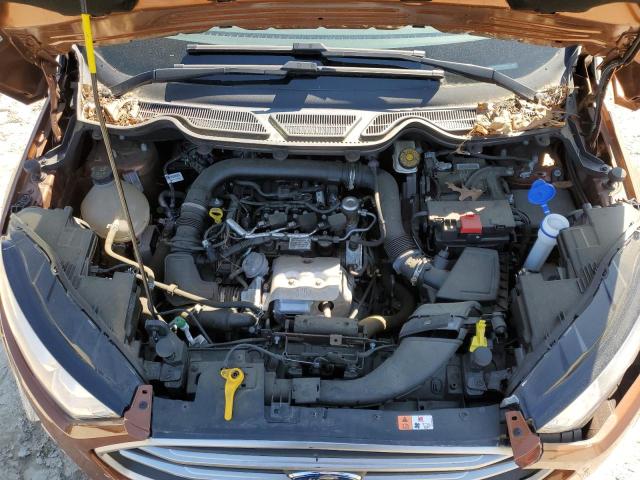 MAJ3P1TEXJC220127 - 2018 FORD ECOSPORT SE Orange photo 12