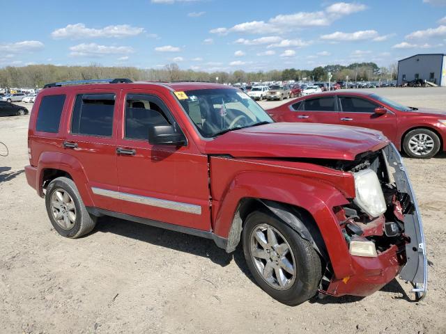 1J8GP58K08W195323 - 2008 JEEP LIBERTY LIMITED BURGUNDY photo 4