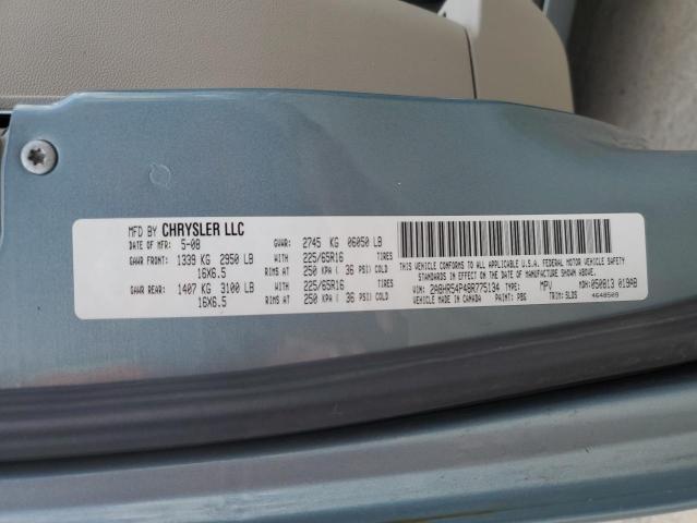 2A8HR54P48R775134 - 2008 CHRYSLER TOWN & COU TOURING 蓝色 照片 13