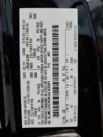 5LMCJ3C93KUL53391 - 2019 LINCOLN MKC RESERVE Қара фото 13