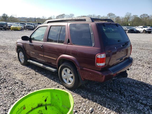 JN8DR09X62W655372 - 2002 NISSAN PATHFINDER LE 勃艮第红 照片 2