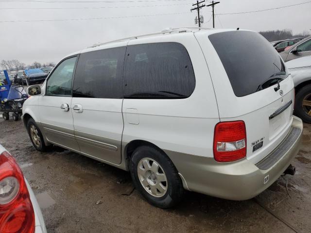 KNDUP131236480079 - 2003 KIA SEDONA EX WHITE photo 2