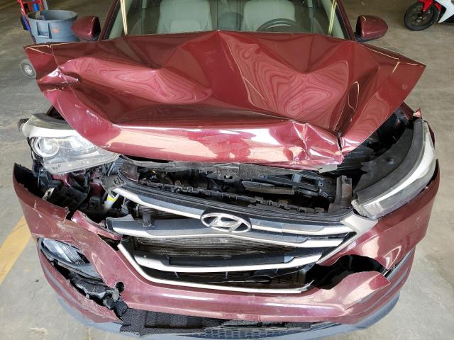 KM8J33A44JU619821 - 2018 HYUNDAI TUCSON SEL BURGUNDY photo 12