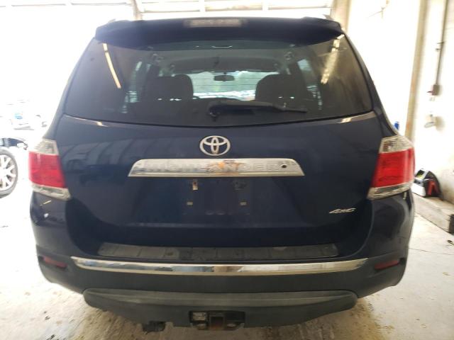 5TDBK3EH3DS255490 - 2013 TOYOTA HIGHLANDER BASE Bleu photo 6