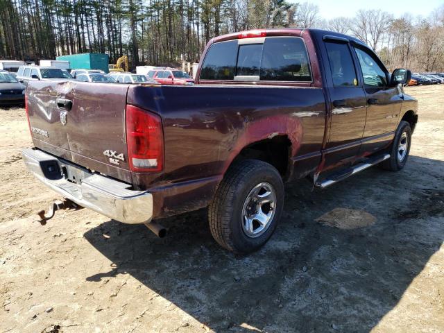 1D7HU18DX4S786345 - 2004 DODGE RAM 1500 ST MAROON photo 3