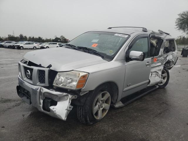 5N1AA08A55N733441 - 2005 NISSAN ARMADA SE SILVER photo 1