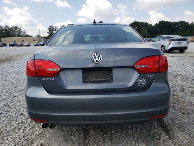 3VWLL7AJ0CM405178 - 2012 VOLKSWAGEN JETTA TDI GRAY photo 6