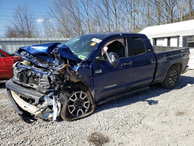 5TFUY5F16EX397557 - 2014 TOYOTA TUNDRA DOUBLE CAB SR/SR5 BLUE photo 1