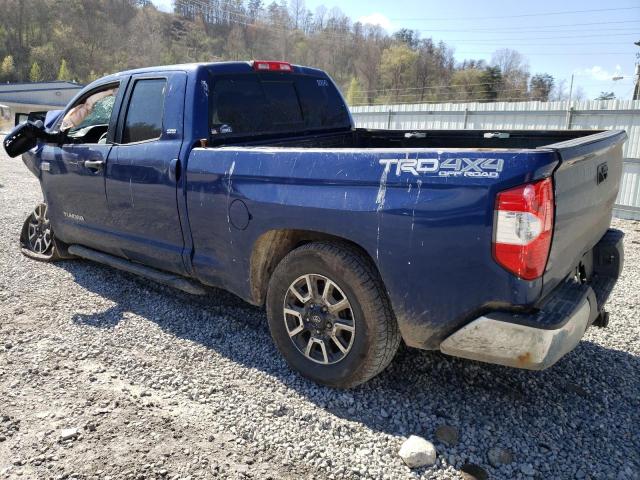 5TFUY5F16EX397557 - 2014 TOYOTA TUNDRA DOUBLE CAB SR/SR5 BLUE photo 2