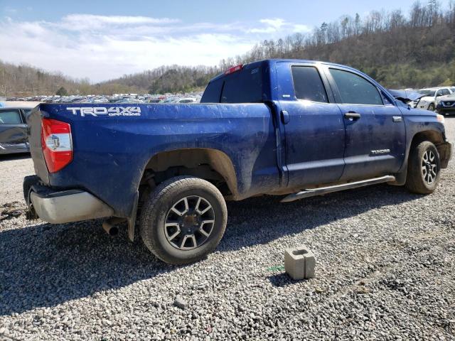 5TFUY5F16EX397557 - 2014 TOYOTA TUNDRA DOUBLE CAB SR/SR5 BLUE photo 3