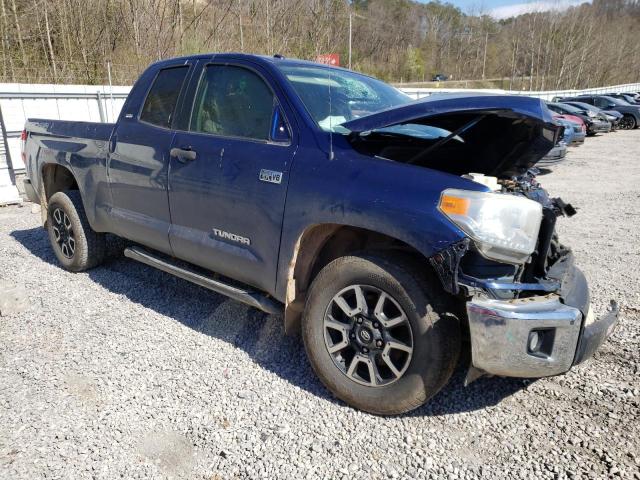 5TFUY5F16EX397557 - 2014 TOYOTA TUNDRA DOUBLE CAB SR/SR5 BLUE photo 4