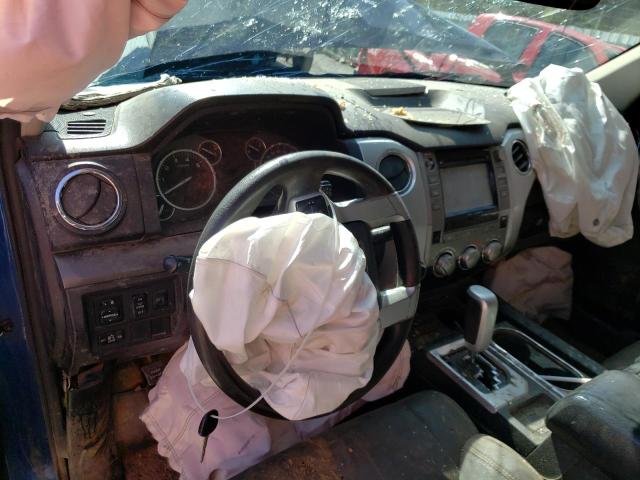 5TFUY5F16EX397557 - 2014 TOYOTA TUNDRA DOUBLE CAB SR/SR5 BLUE photo 8