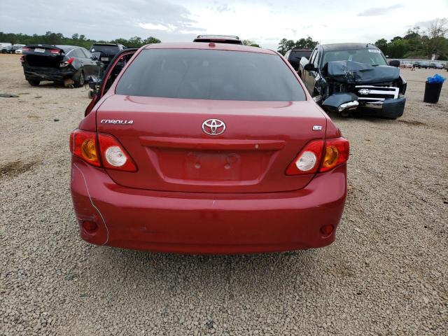 2T1BU4EE5AC530707 - 2010 TOYOTA COROLLA 4D BASE RED photo 6