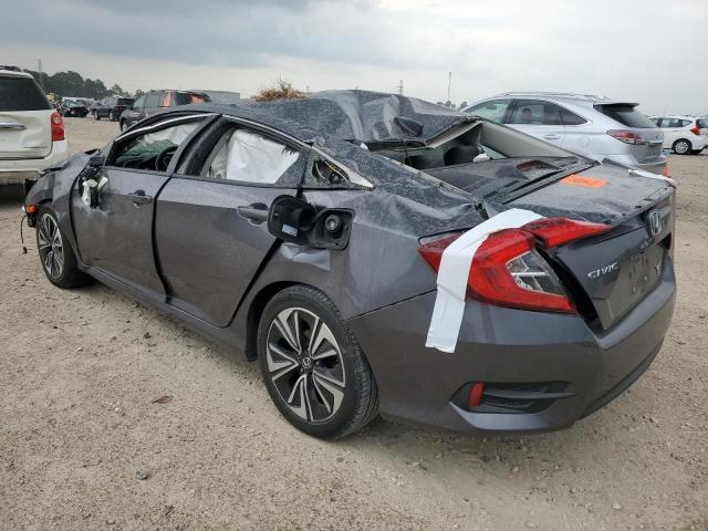 2HGFC1F76JH644550 - 2018 HONDA CIVIC EXL GRAY photo 2