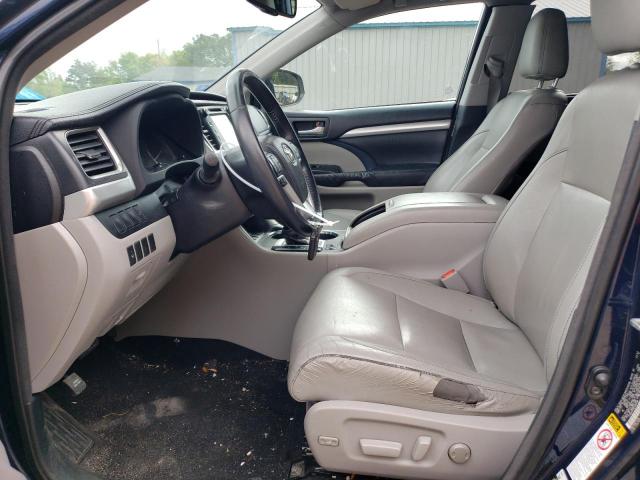 5TDKKRFH9ES008199 - 2014 TOYOTA HIGHLANDER XLE 蓝色 照片 7