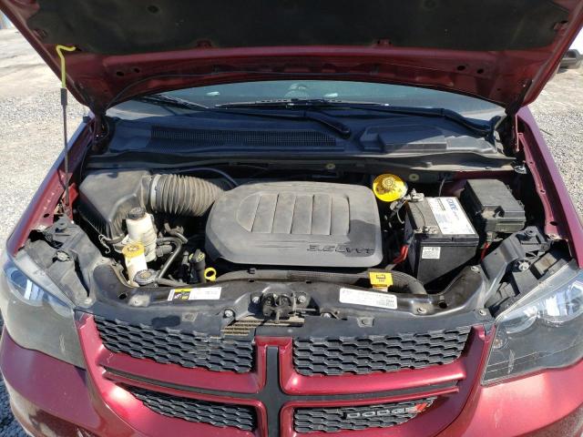 2C4RDGEG9KR614144 - 2019 DODGE GRAND CARA GT MAROON photo 12