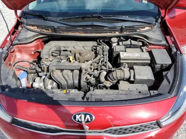 3KPA24AD4LE261294 - 2020 KIA RIO LX RED photo 11